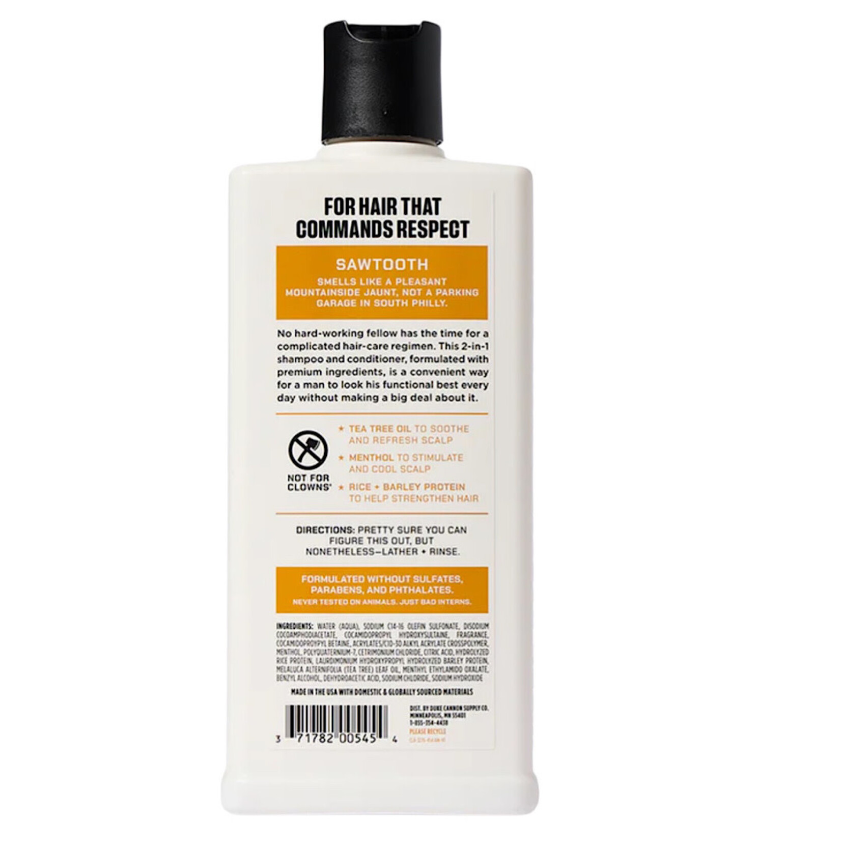 Duke Cannon Duke Cannon News Anchor 2-in-1 Hair Wash - Sawtooth