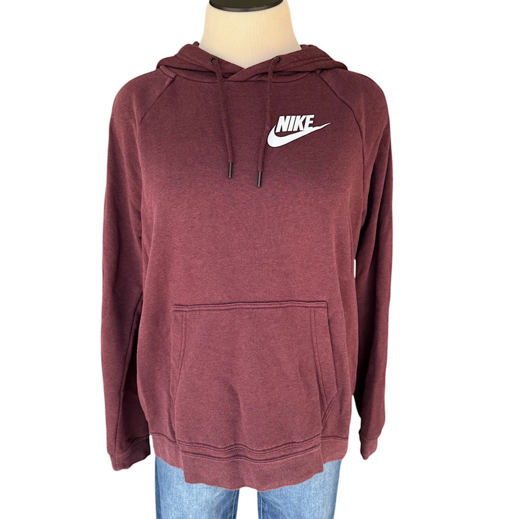 Dark Maroon Nike Hoodie Size Large -RF
