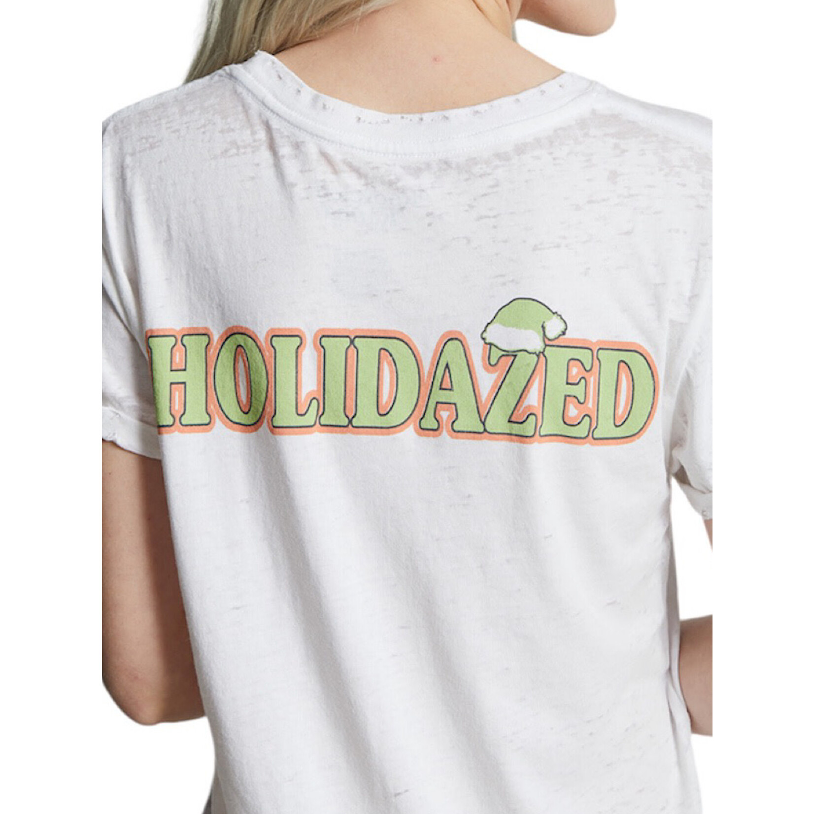 Holidazed Burnout Tee- White