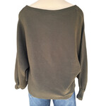 Cupio Olive Ribbed Sweater Size Small-RF