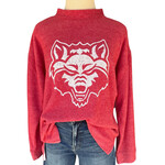 Bottom Drawers Red Wolves Crew Neck Sweatshirt Size Large-RF