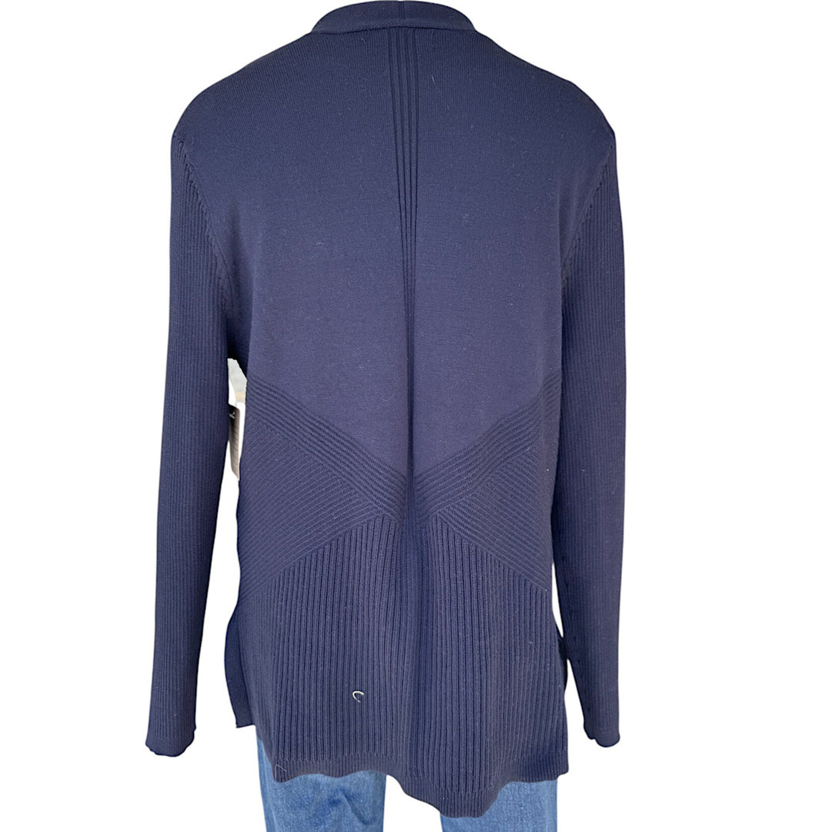 Verve Ami Navy Long Sleeve Cardigan Size Large-RF