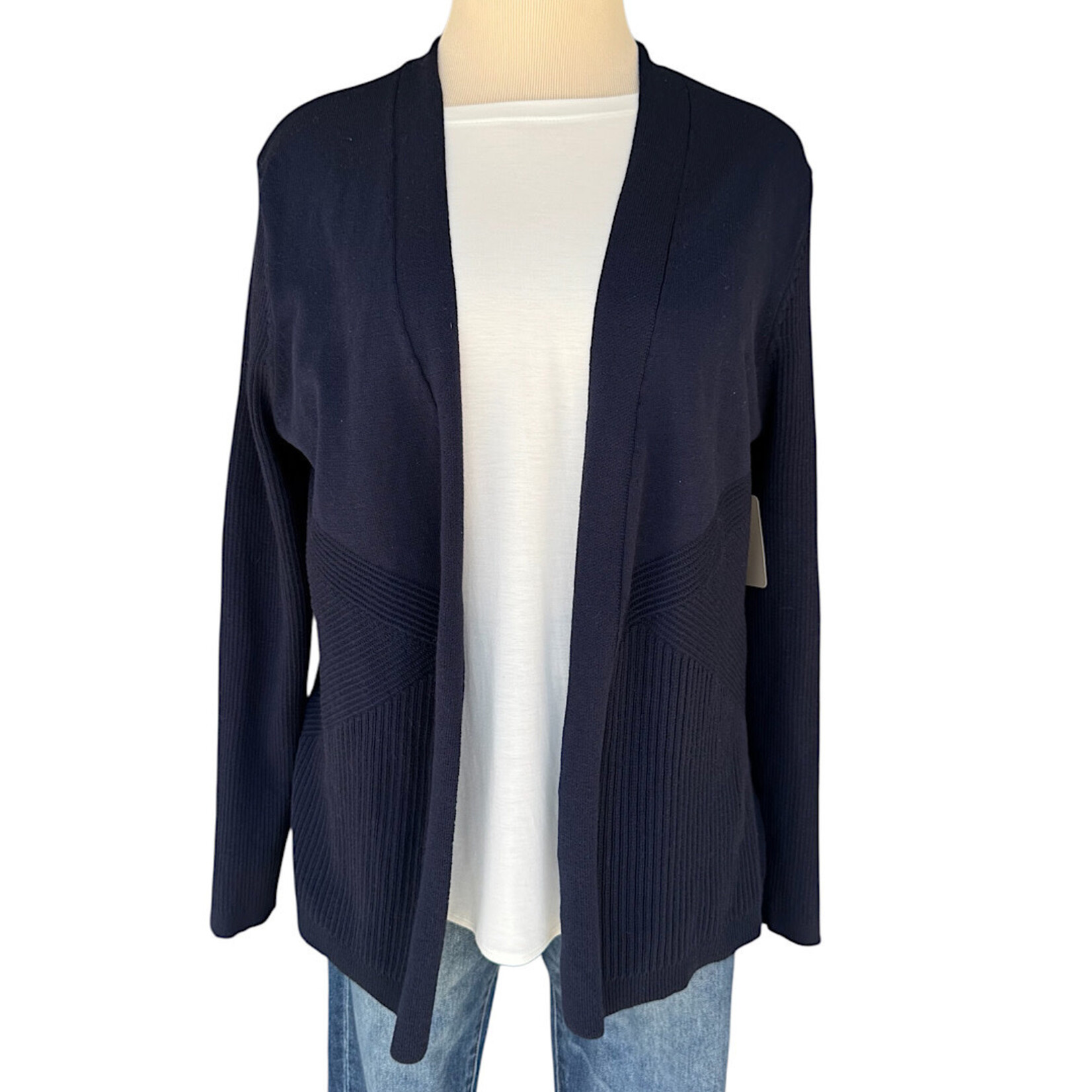Verve Ami Navy Long Sleeve Cardigan Size Large-RF