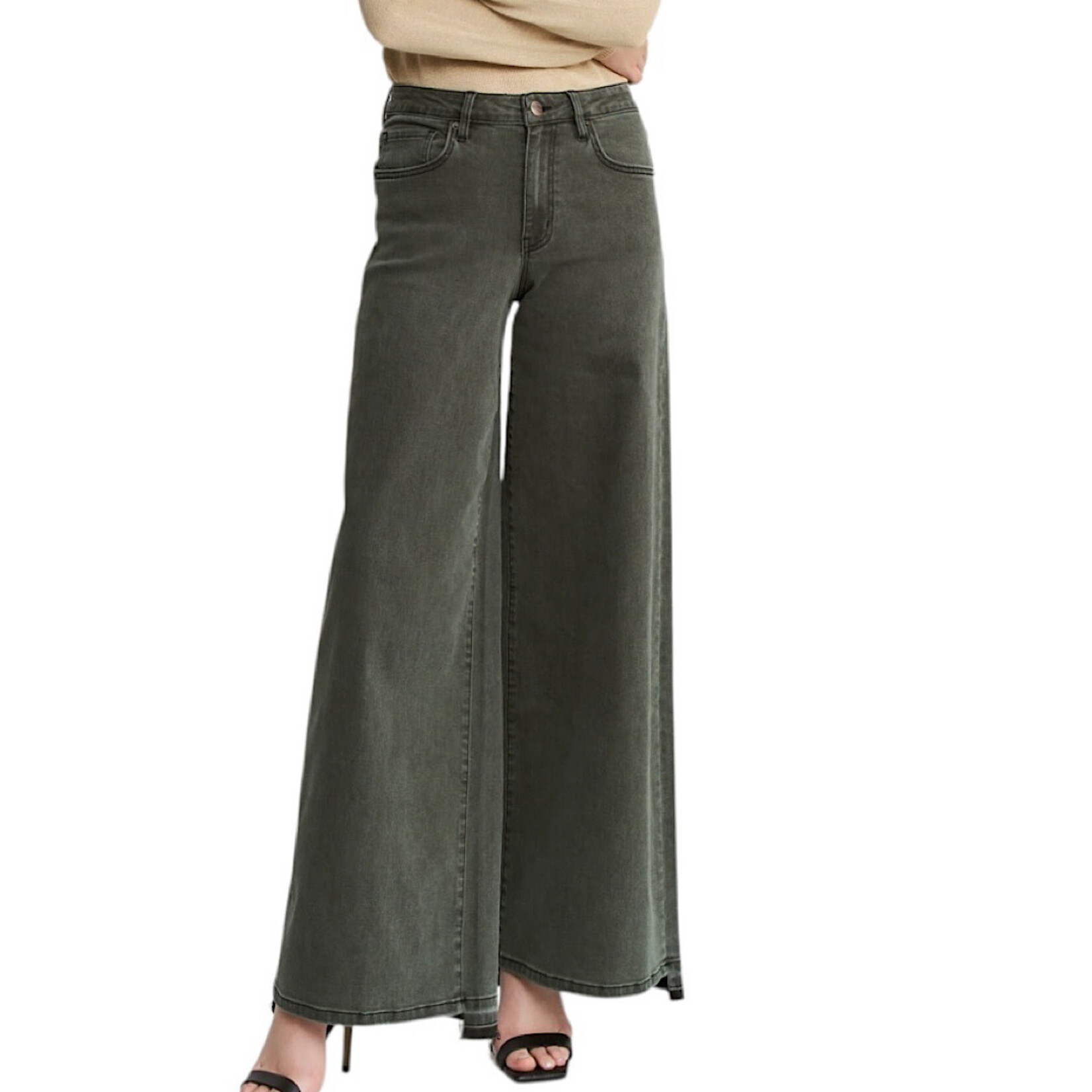 Mica Denim Mica MDP-W3614CA H/R Wide Leg Jean