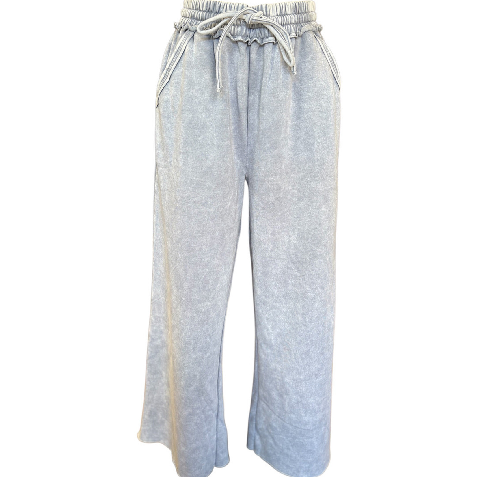 Light Grey Wide Leg Pants Size Large-RF