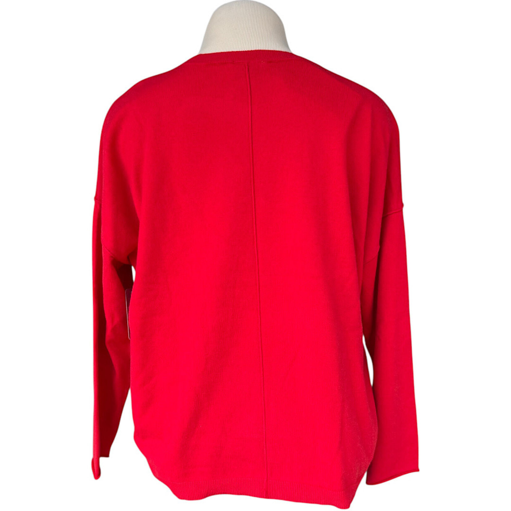 Red Long Sleeve Sweater Size Small-RF