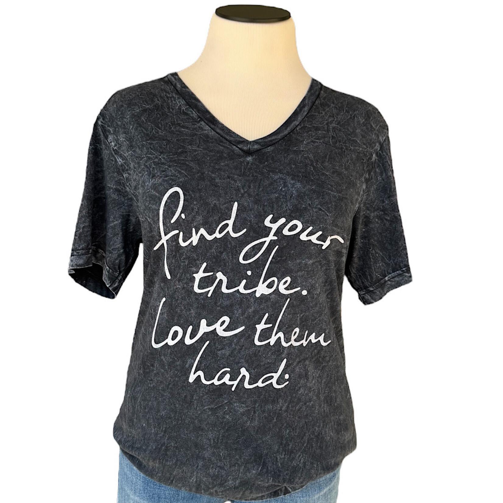 Find Your Tribe Love Them Hard Graphic Size Medium-RF