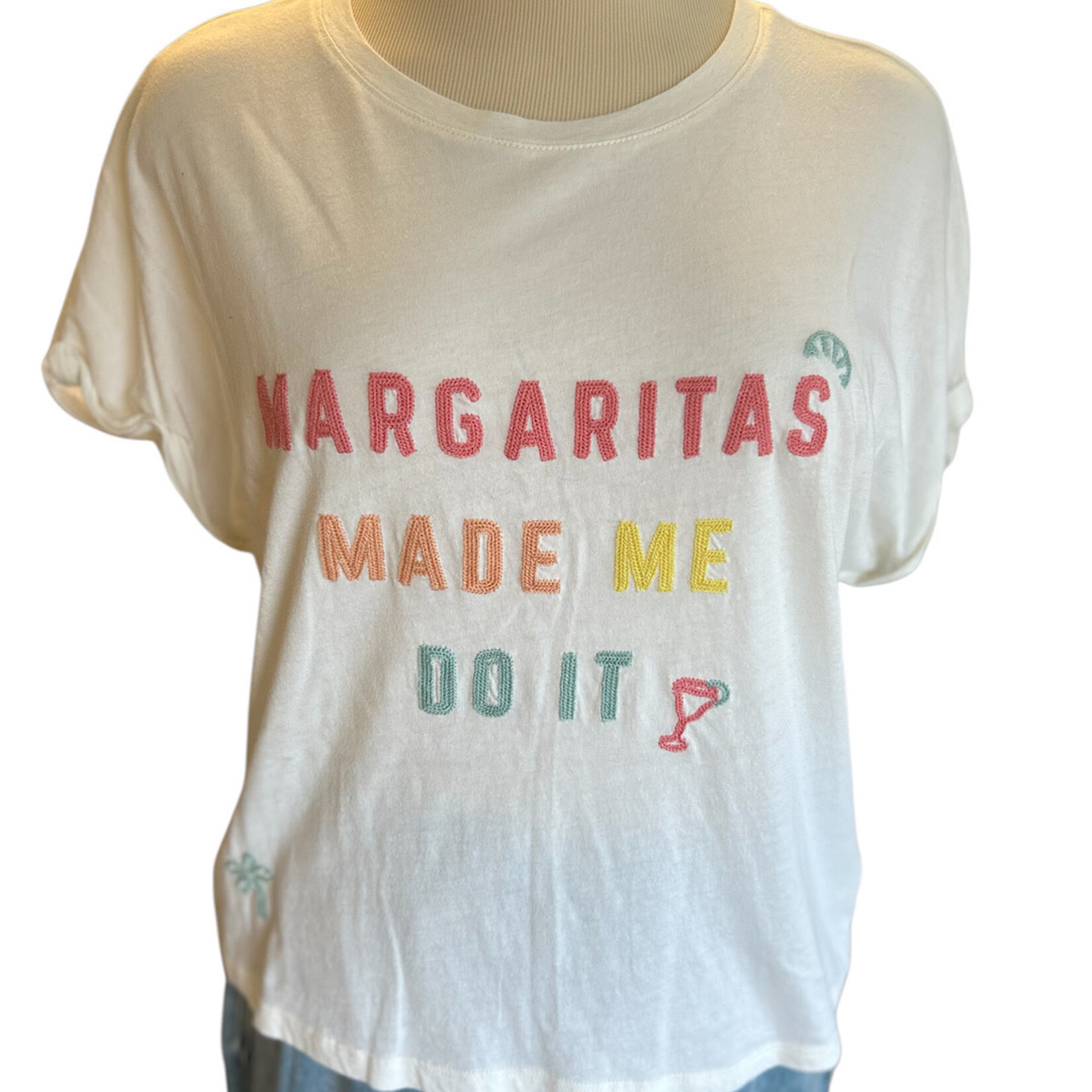 Z Supply Z Supply Margarita's Made Me Do It Graphic Tee Size Small-RF