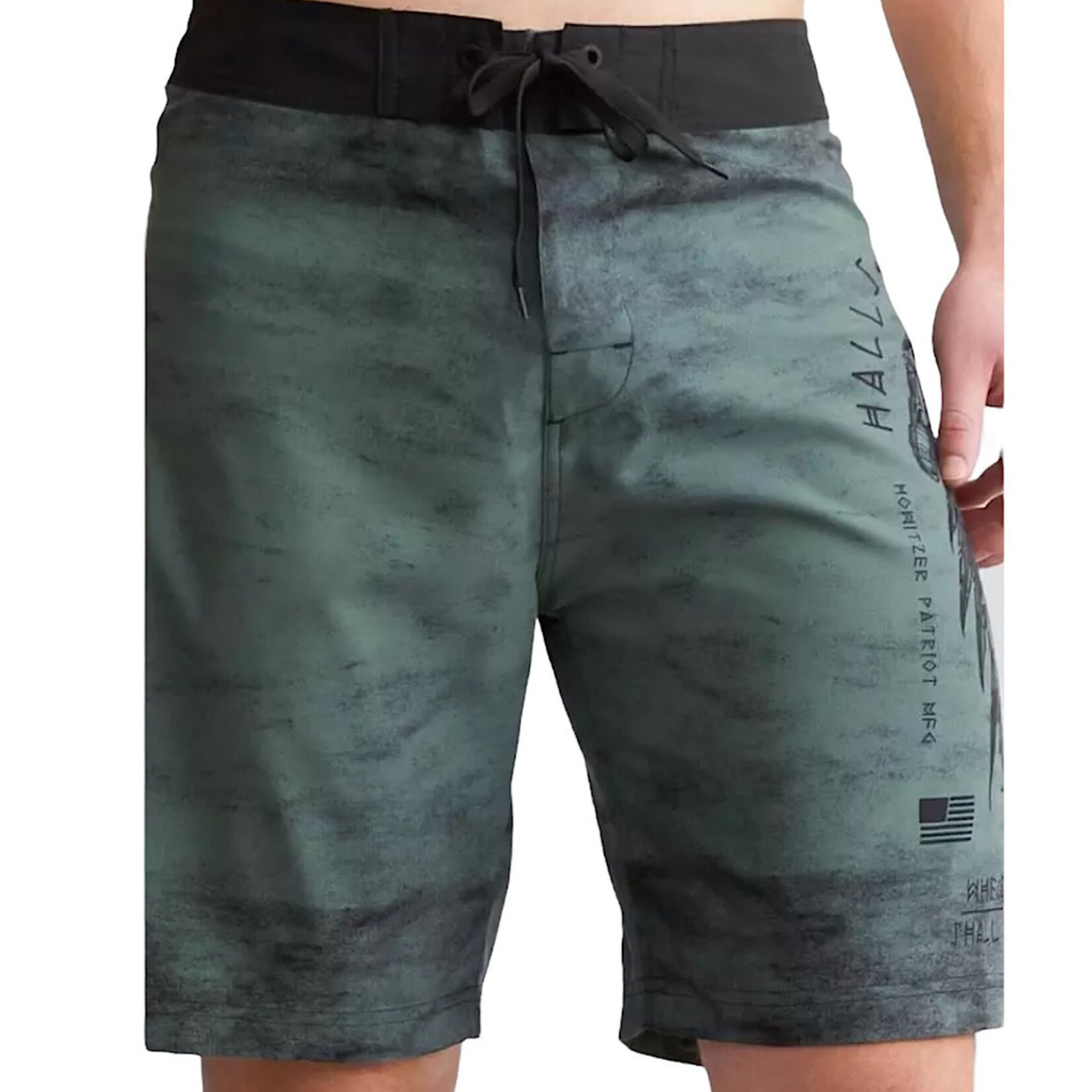 Howitzer Halls Boardshort Army Green