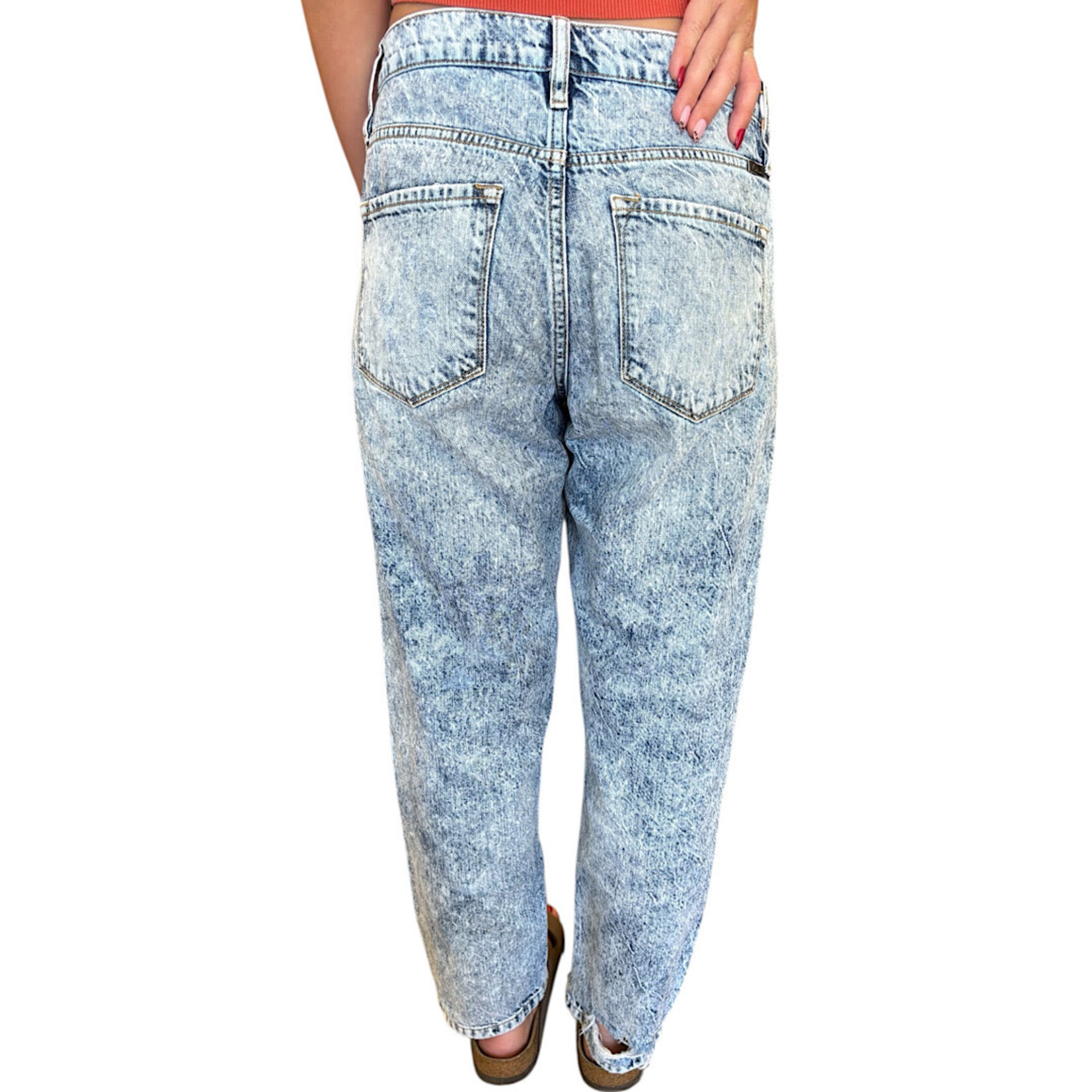 KanCan KC8603M Acid Wash Straight Fit Jean Size 5/26-RF
