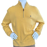 Ralph Lauren Men's Yellow Polo Half Zip Size Large -RF