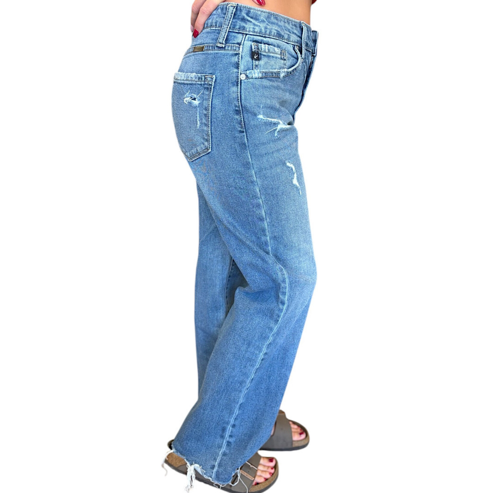 KanCan KC2529M-OP Medium Wash Straight Fit Jeans Size 3/25-RF