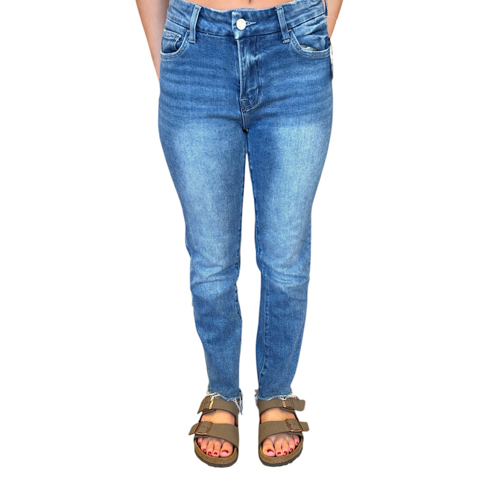 Vervet V2213 Medium Wash Straight Fit Jeans Size 27-RF