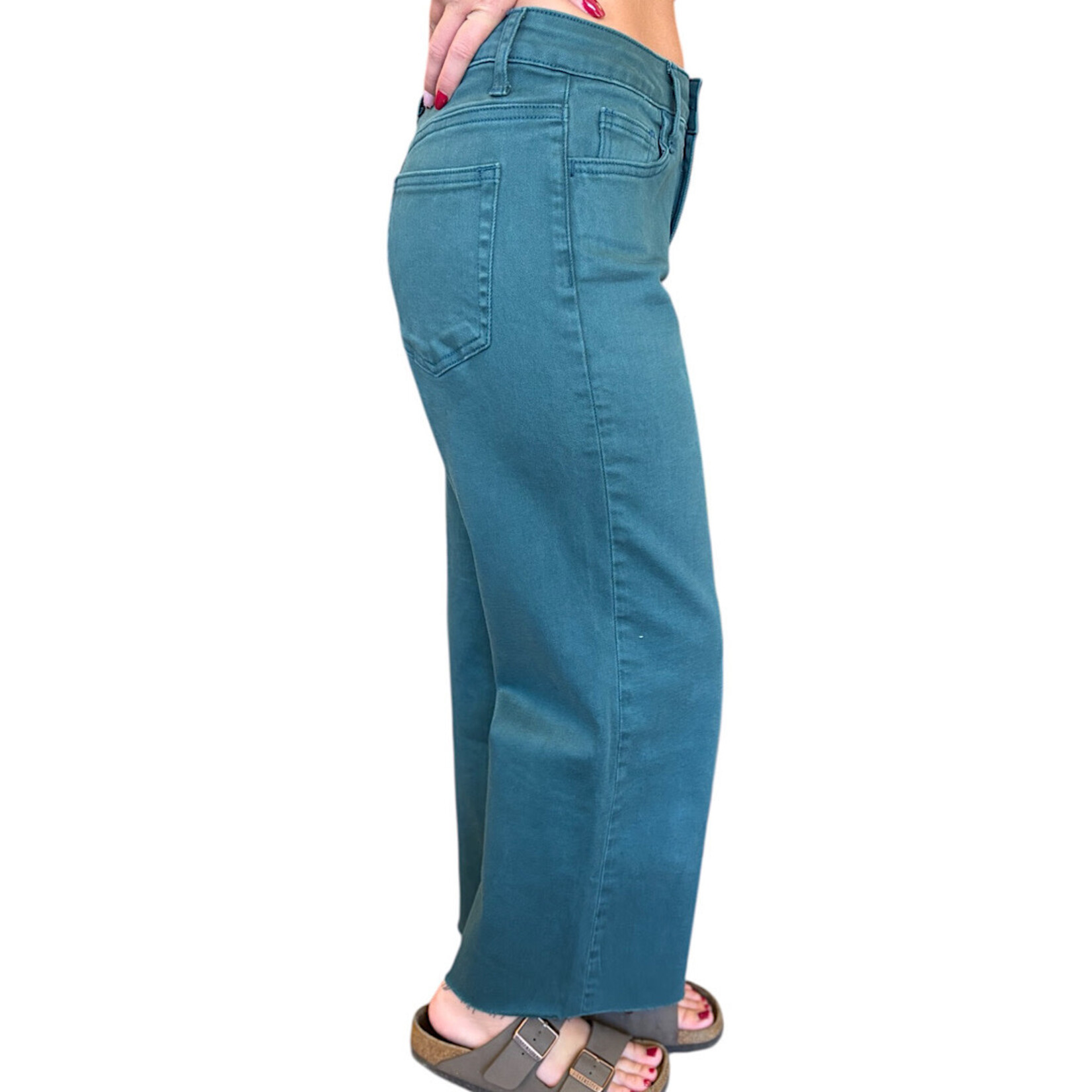 Vervet T5872ba Balsam Wide Leg Cropped Jeans Size 3/26-RF