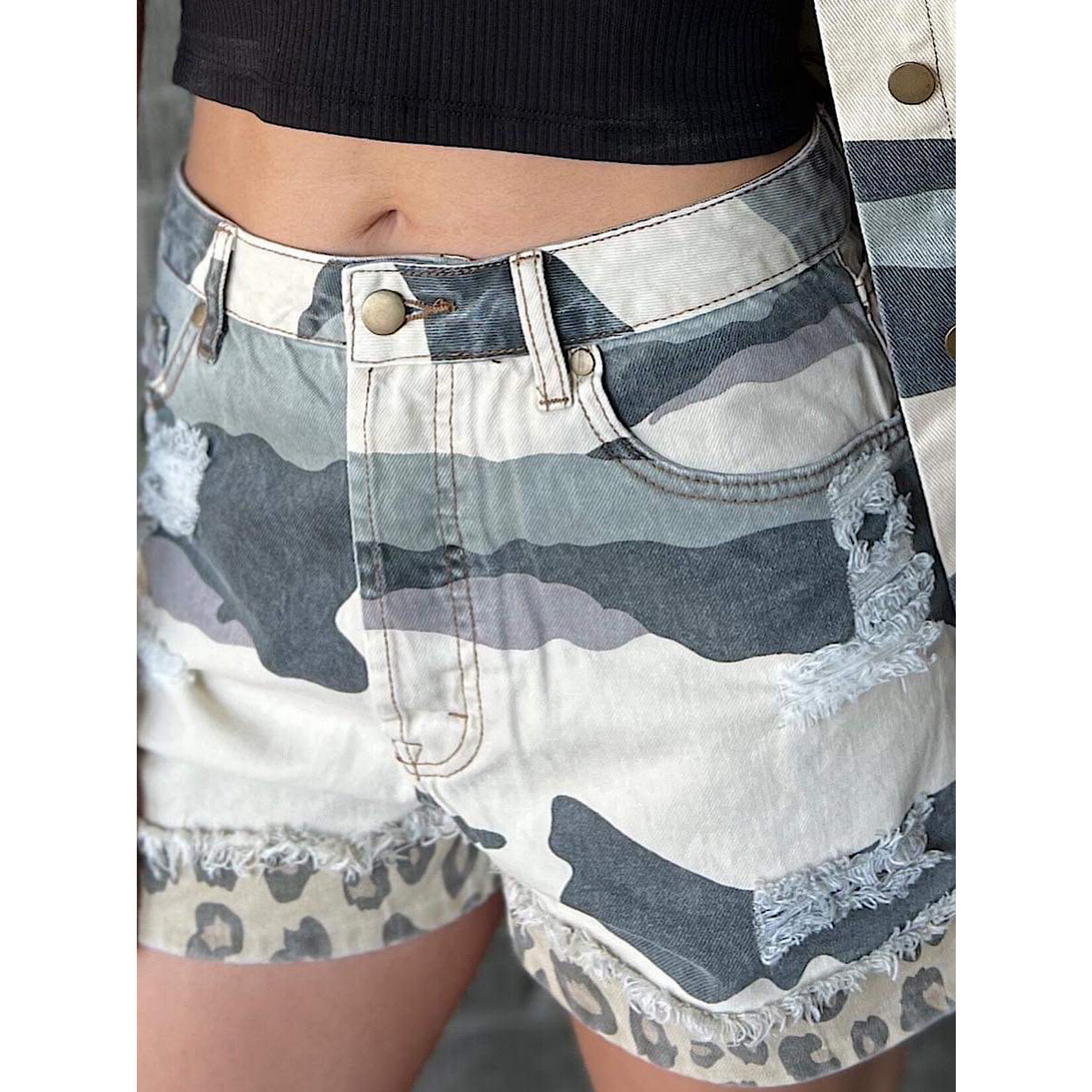 Camoflauge/Leopard Shorts