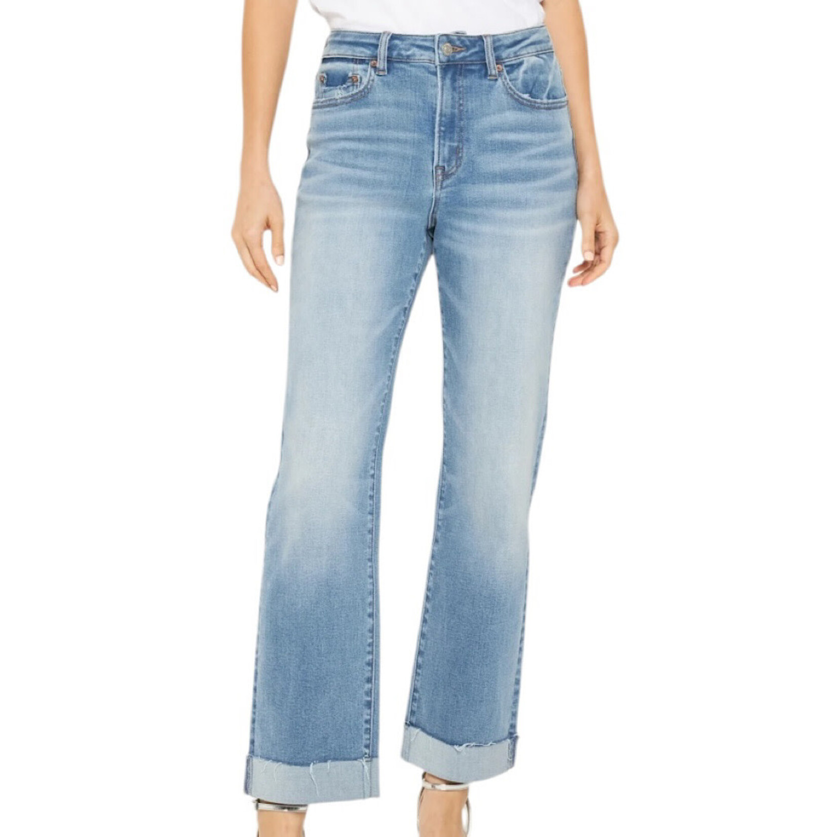 Mica Denim Mica MTT-T3286 High Rise Tummy Control Straight Leg Jean