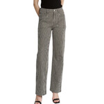 Mica Denim Mica MDP-T3568BT Super High Loose Fit Straight Striped Jean