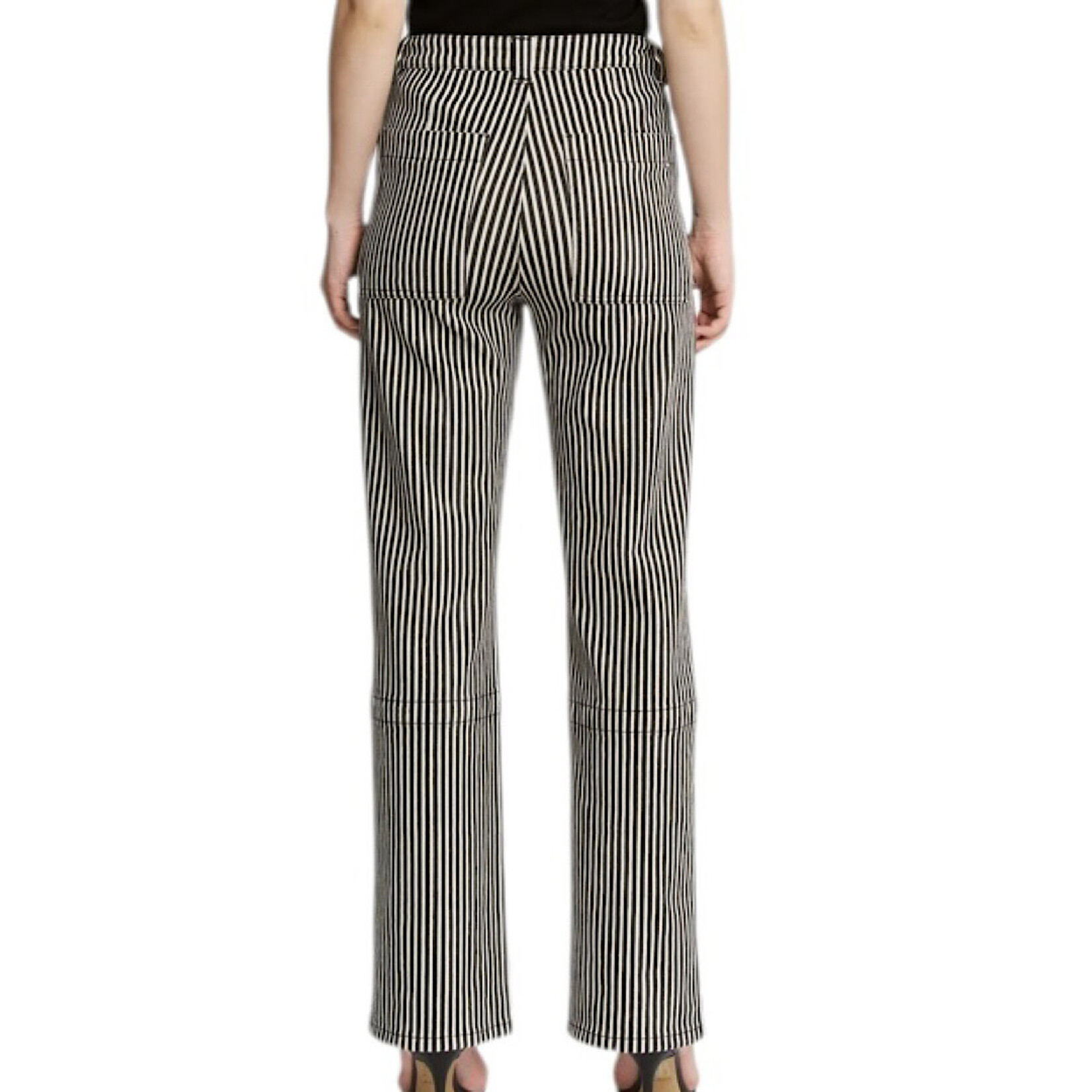 Mica Denim Mica MDP-T3568BT Super High Loose Fit Straight Striped Jean