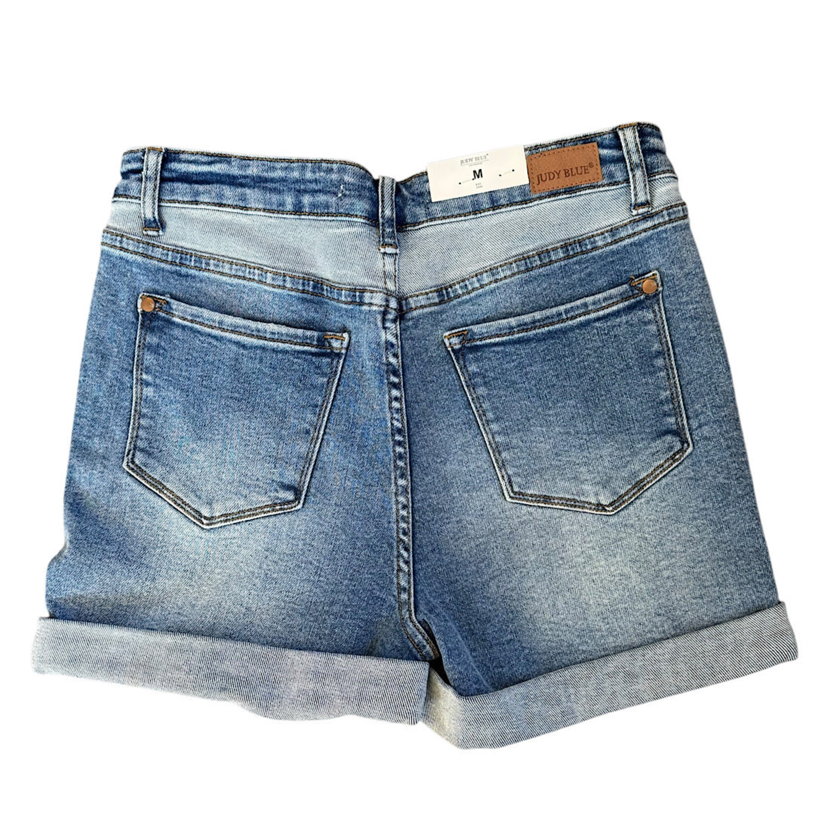 Judy Blue JB150143 Hi- Waisted 2-Tone Yoke Shorts