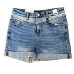 Judy Blue JB150143 Hi- Waisted 2-Tone Yoke Shorts