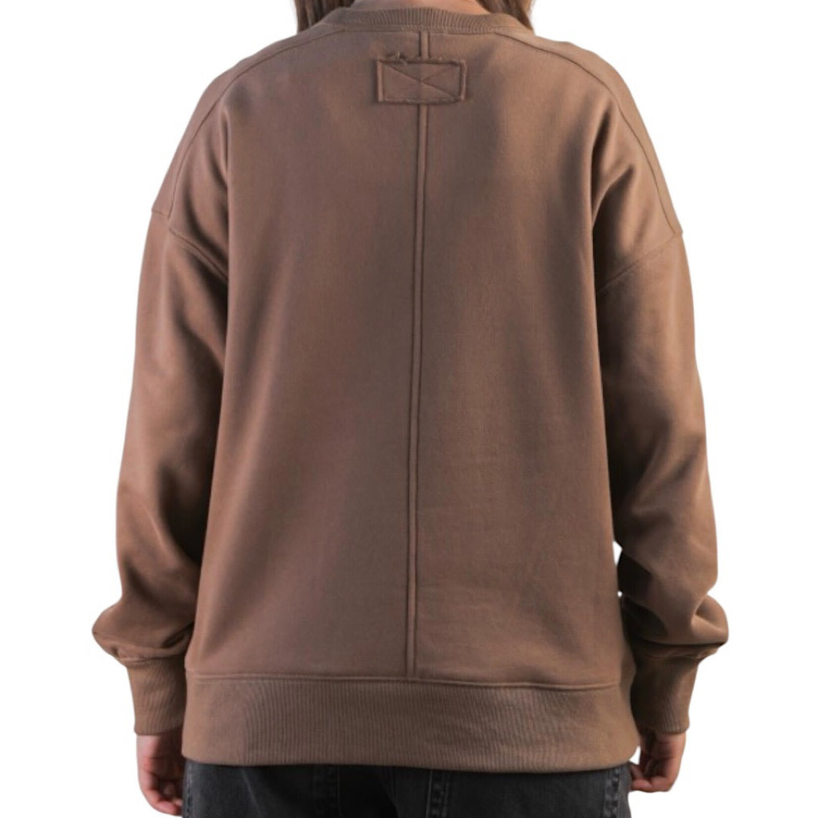 Mocha Sweatshirt with Side Pockets