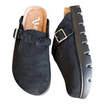 Very G Cali Black Slip On Mule