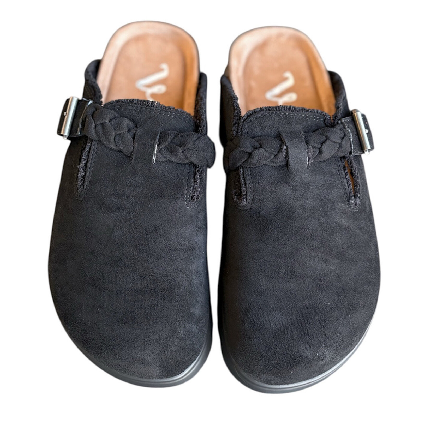 Very G Cali Black Slip On Mule