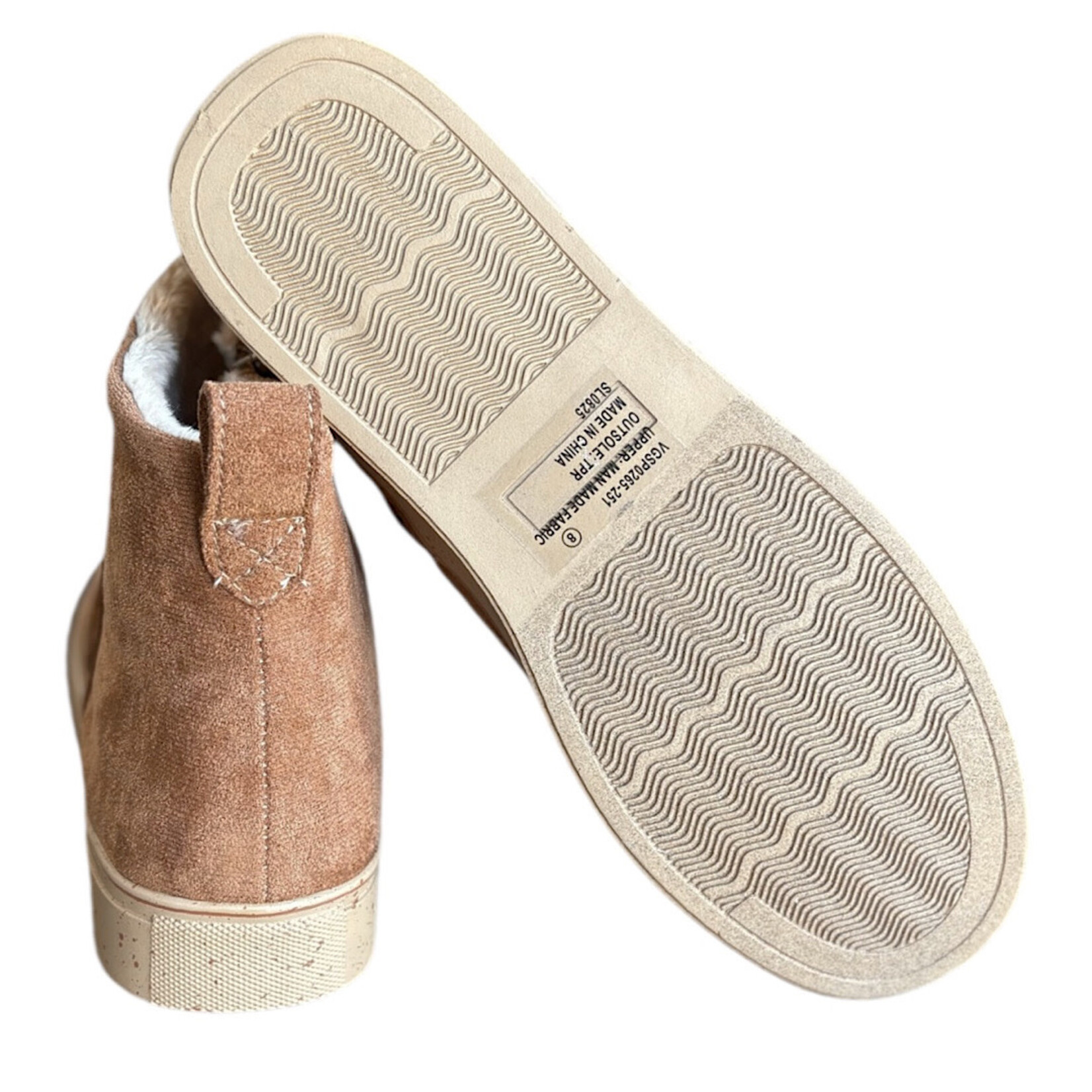 Very G Fuzzy Tan Boots