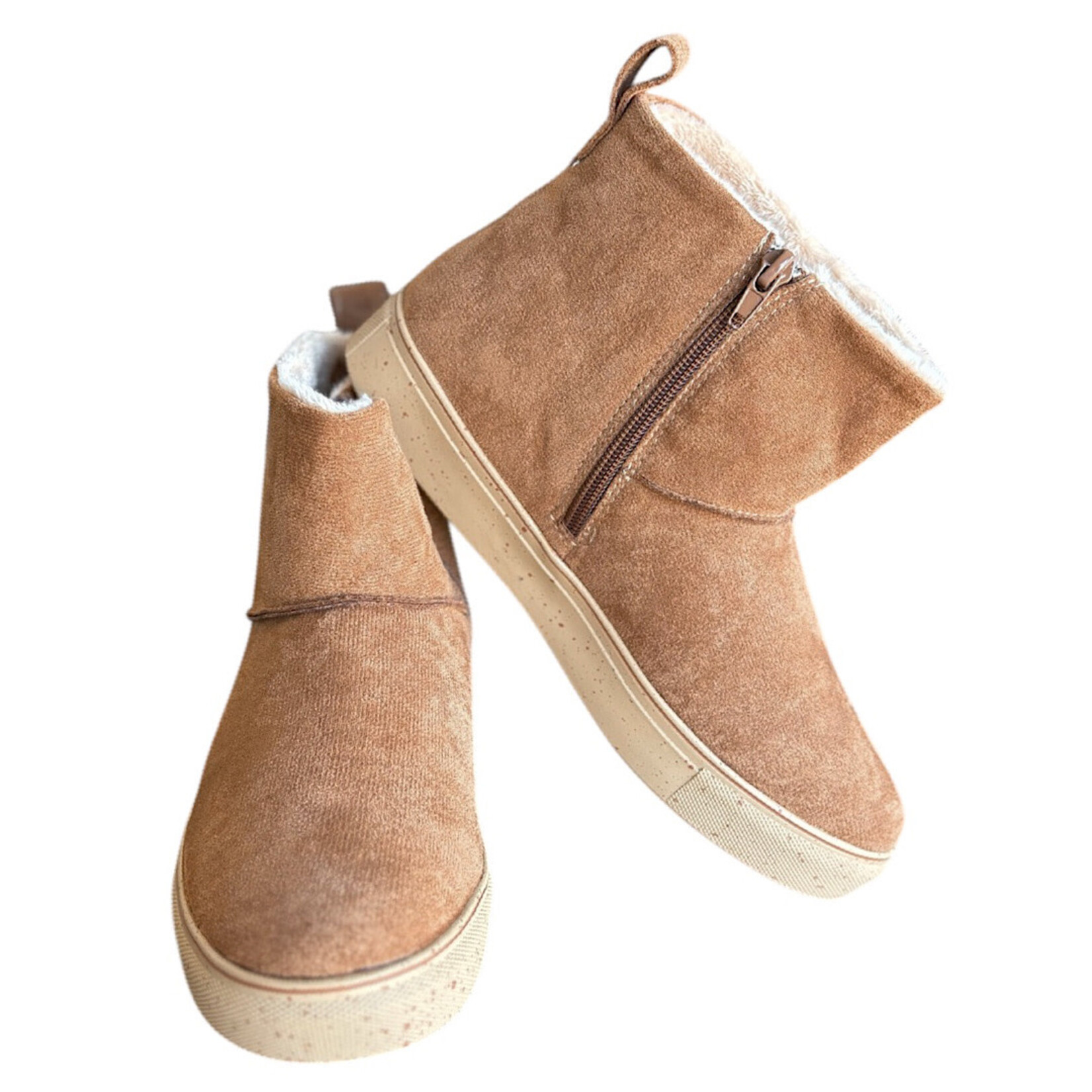 Very G Fuzzy Tan Boots