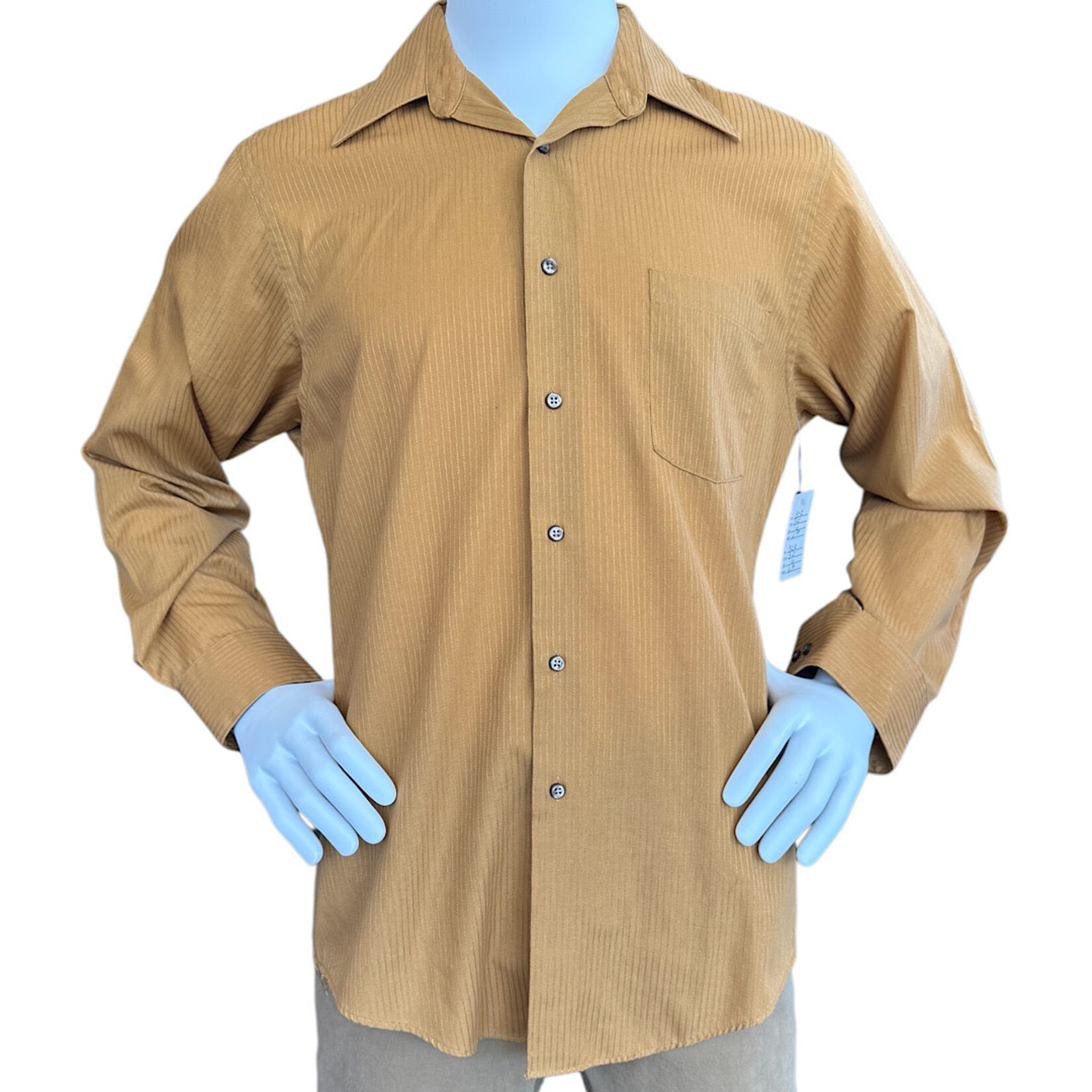 Camel Long Sleeve Button Down Size Large-RF