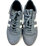 Dark Grey and Cream Striped Gola Sneakers Size 9-RF
