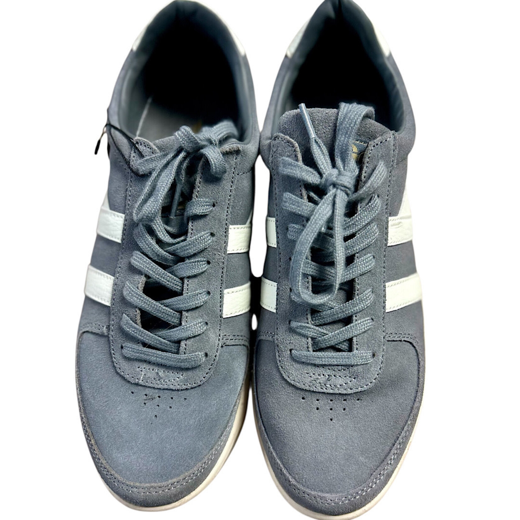 Dark Grey and Cream Striped Gola Sneakers Size 9-RF