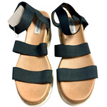 Steve Madden Steve Madden Black Cork Wedge Size 9- RF