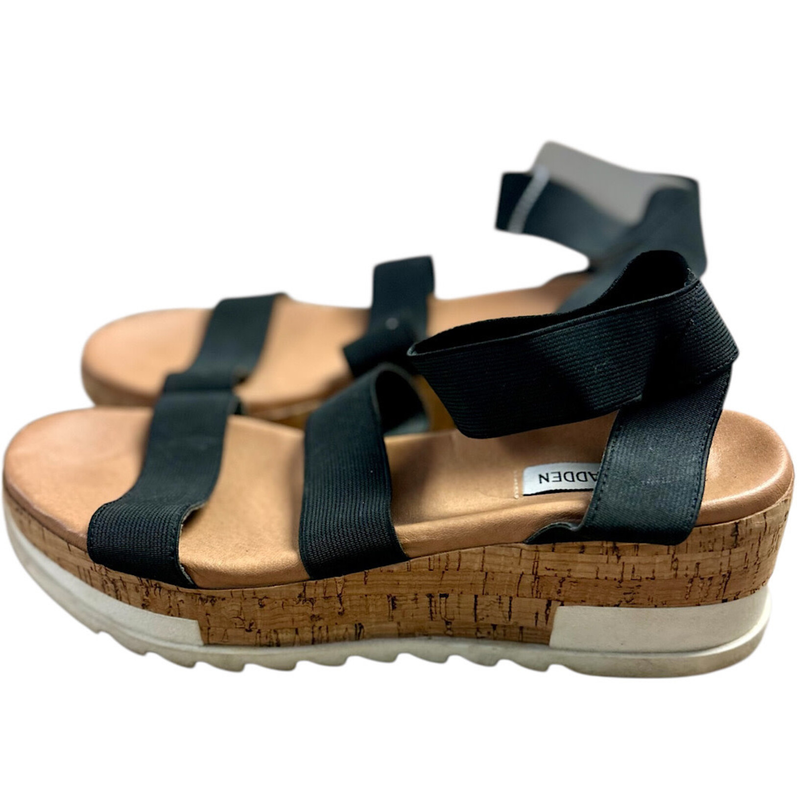 Steve Madden Steve Madden Black Cork Wedge Size 9- RF