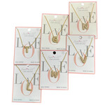 Fresh & Co CZ 14k Dipped Letter Necklace