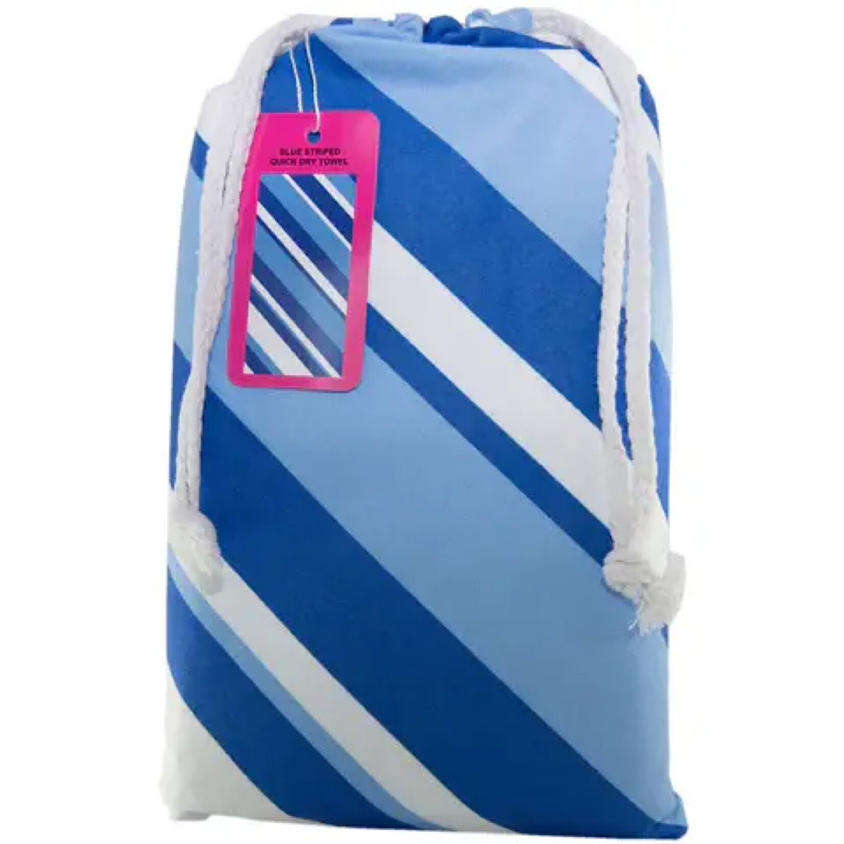 Blue Striped Quick Dry Beach Towel