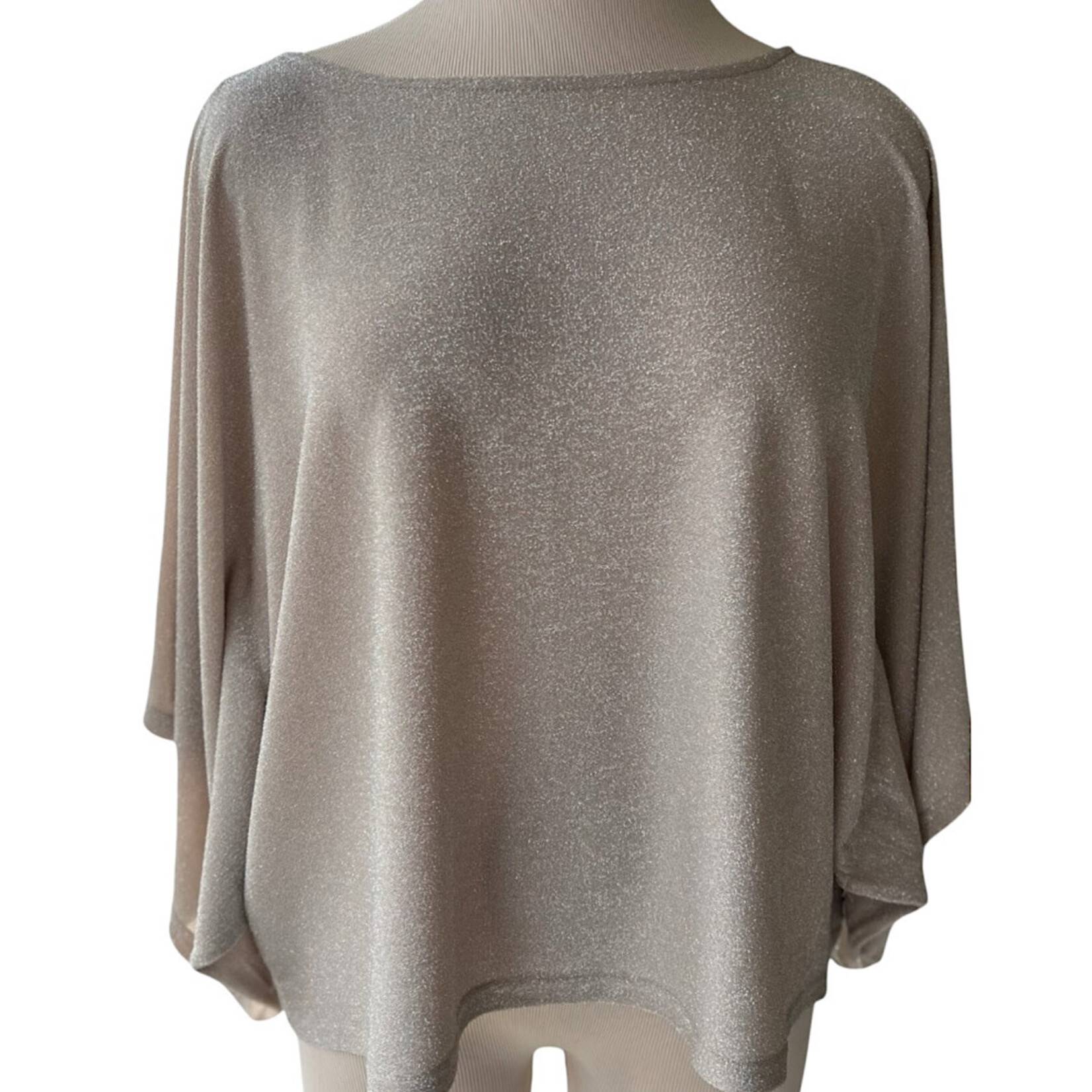 Taupe Kimono Sleeve Knit Top