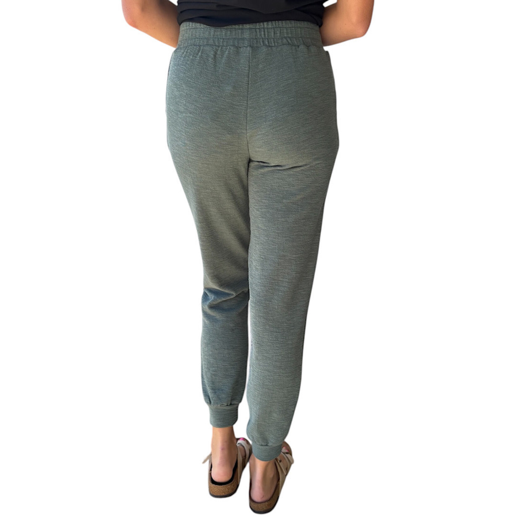 Ash Jade Cotton Slub Jogger Pants