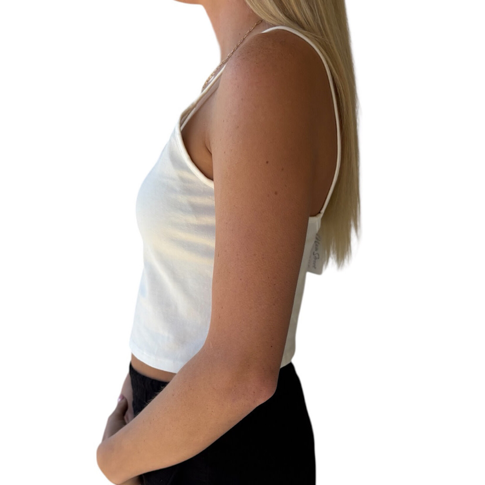 Marshmallow Cropped Tank