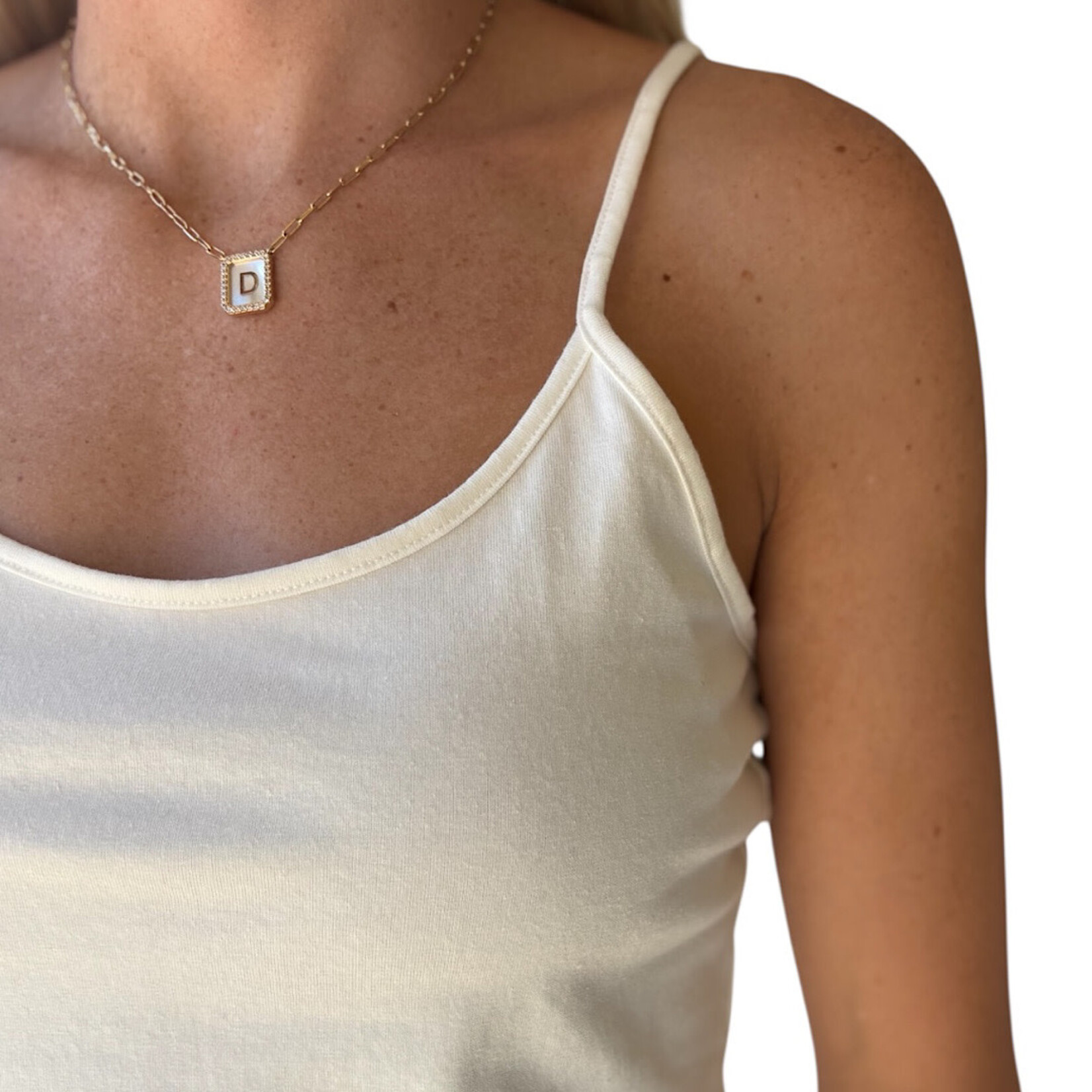 Marshmallow Cropped Tank