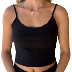 Black Cropped Tank