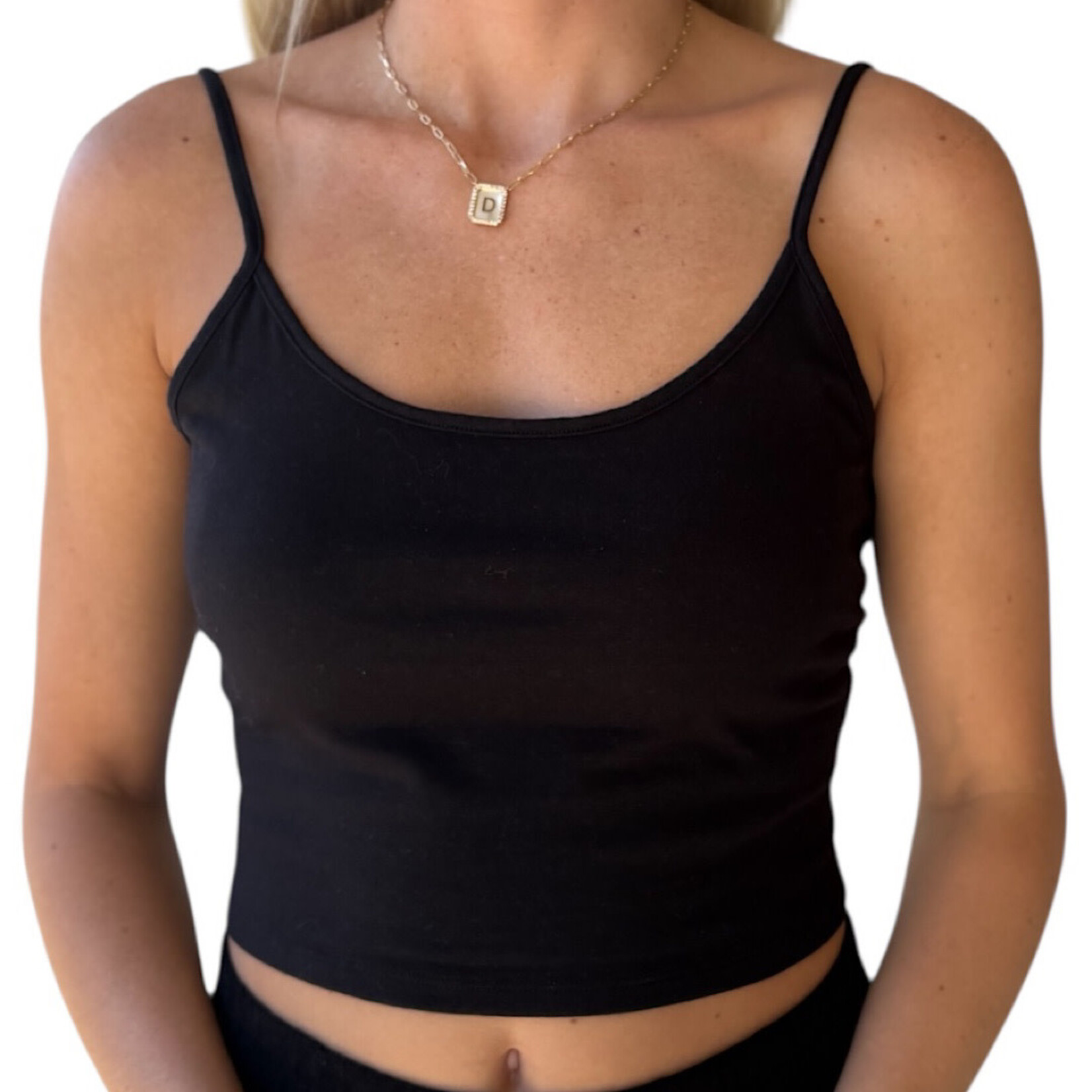 Black Cropped Tank