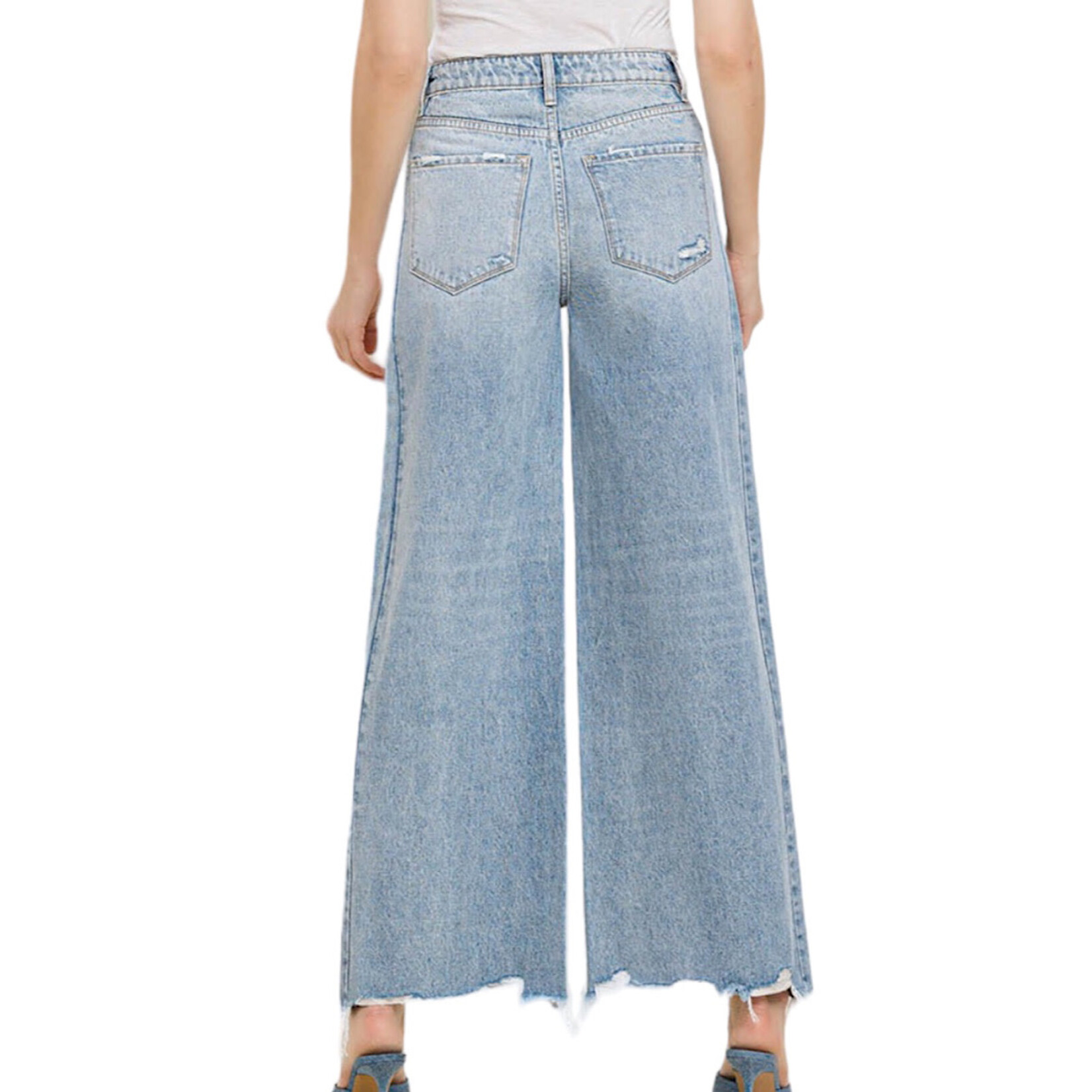 VERVET T6230 Super High Wide Leg Jeans