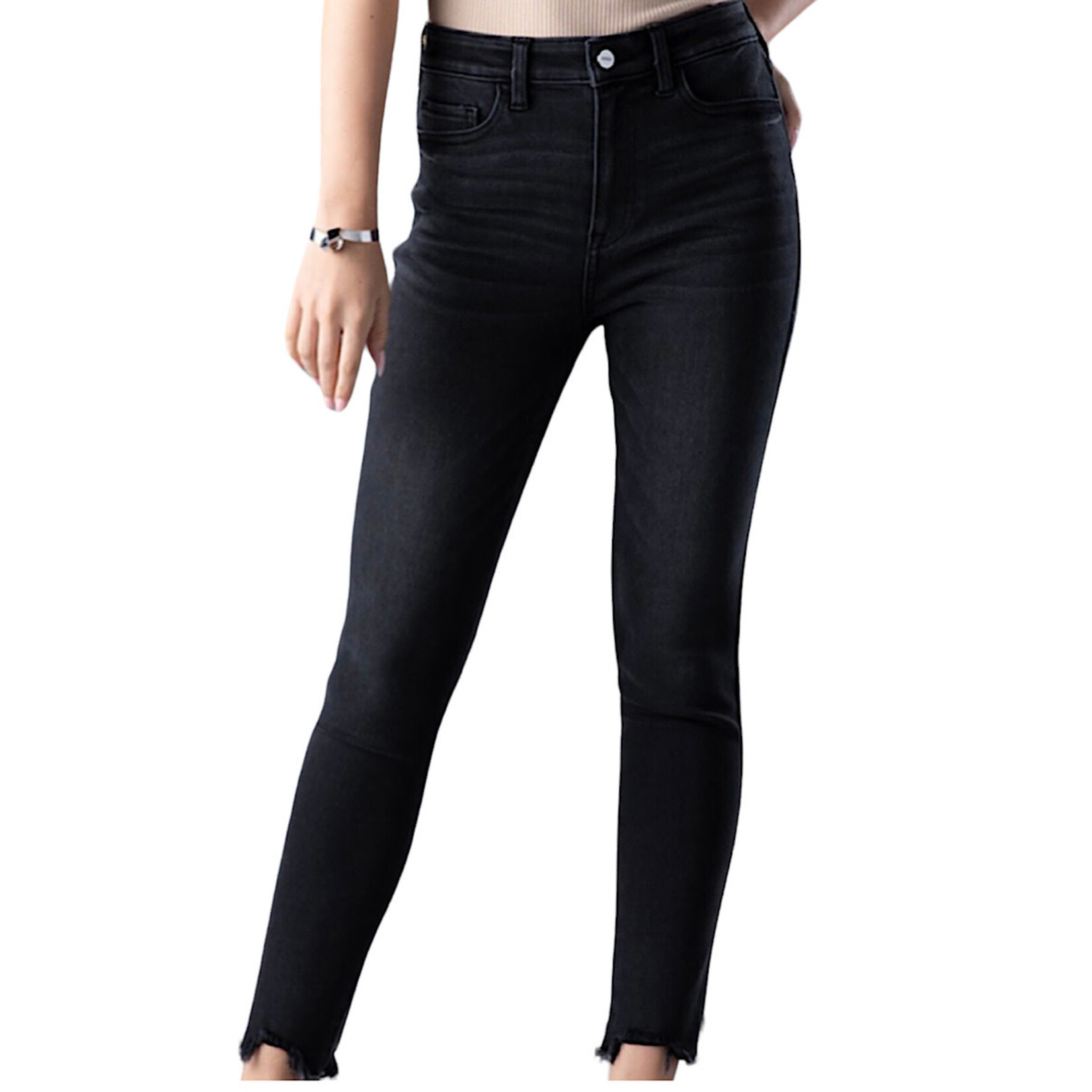 Ceros2113 Black High Rise Ankle Skinny