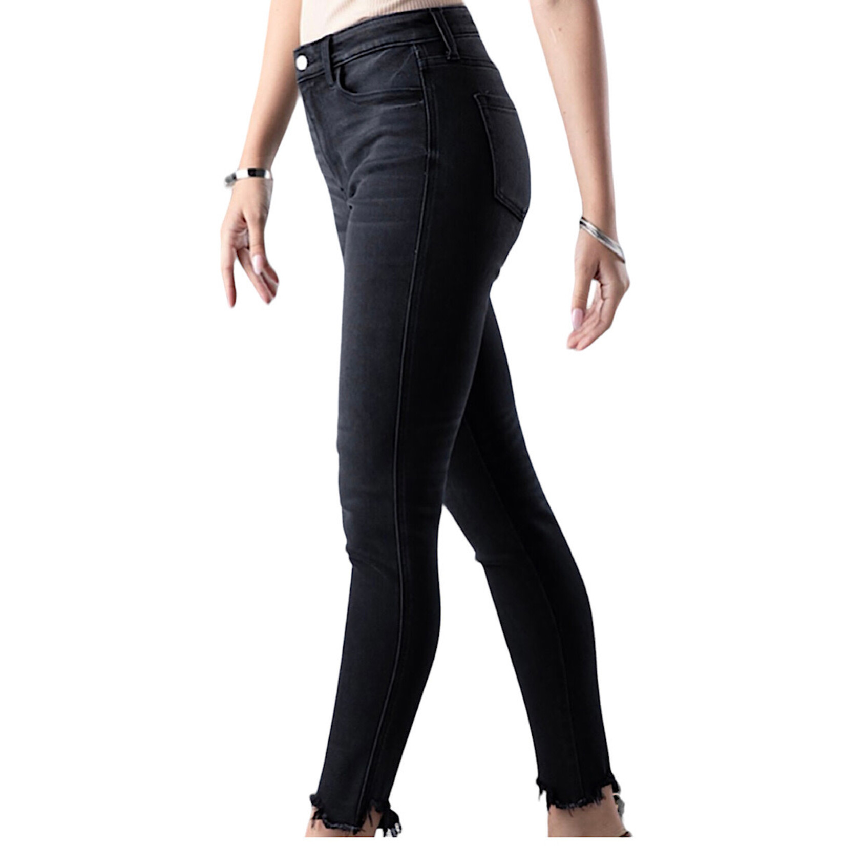 Ceros2113 Black High Rise Ankle Skinny