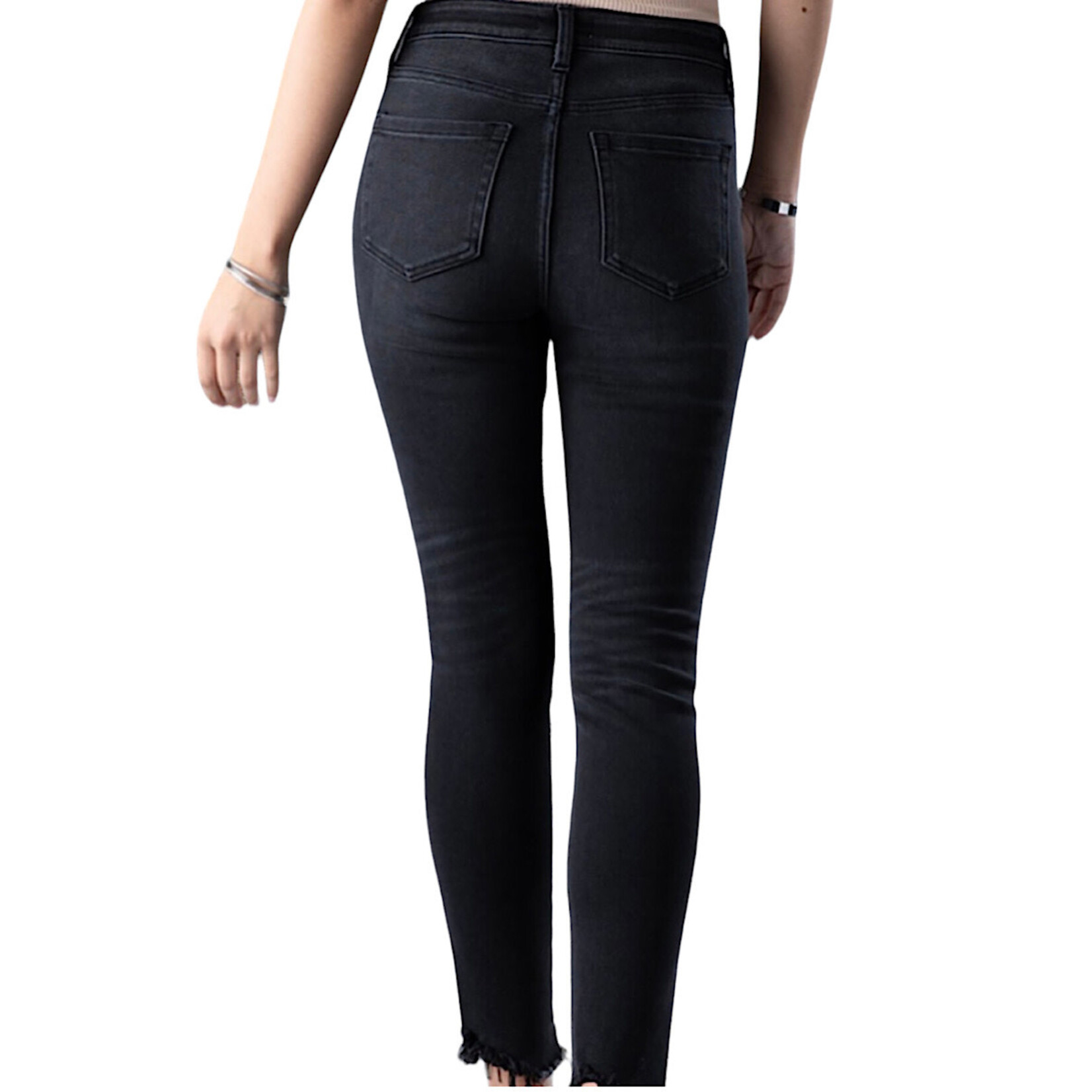 Ceros2113 Black High Rise Ankle Skinny