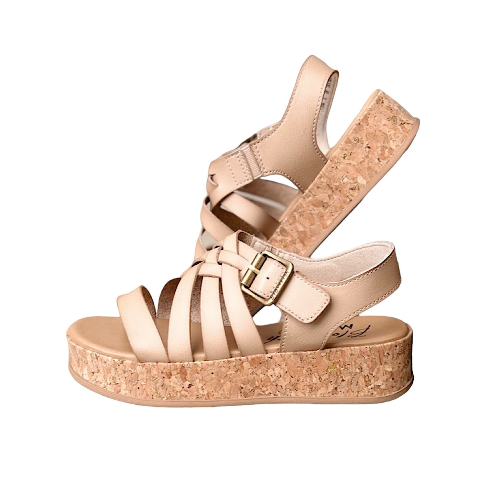 Blowfish Merci Almond Faux Leather Sandals