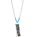 Cheetah Fringe Necklace
