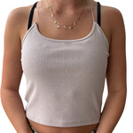 Pastel Violet Cropped Cami Tank Medium