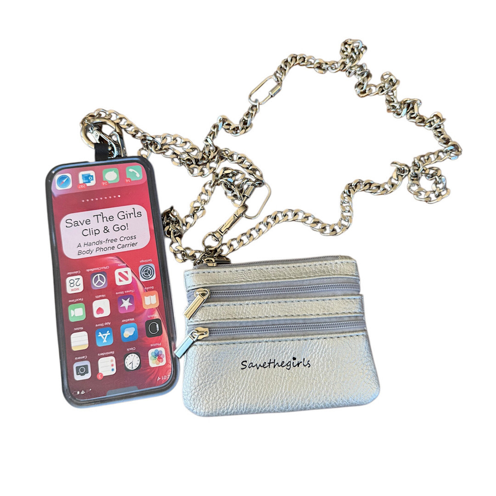 Clip & Go Chain w/ Zipper Pouch